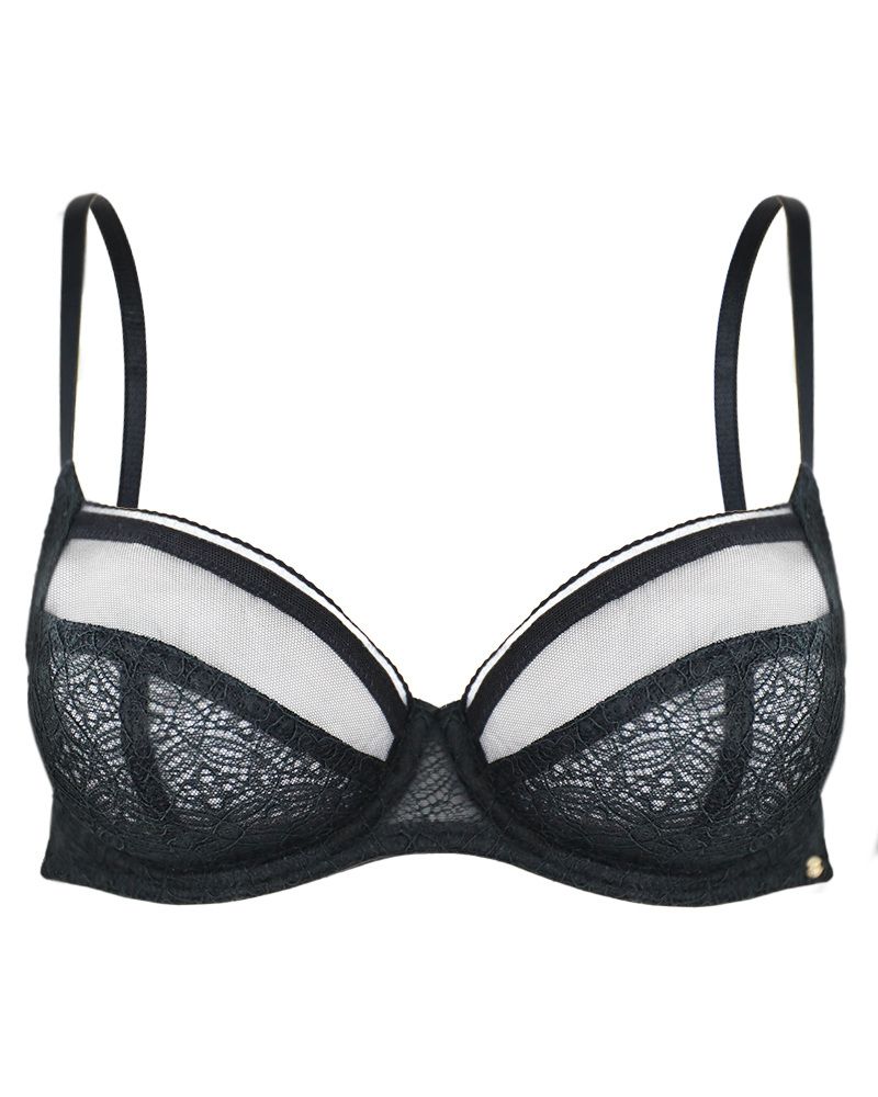 фото Бюстгальтер с мягкой кружевной чашкой delicate lace 32b черный pretty polly