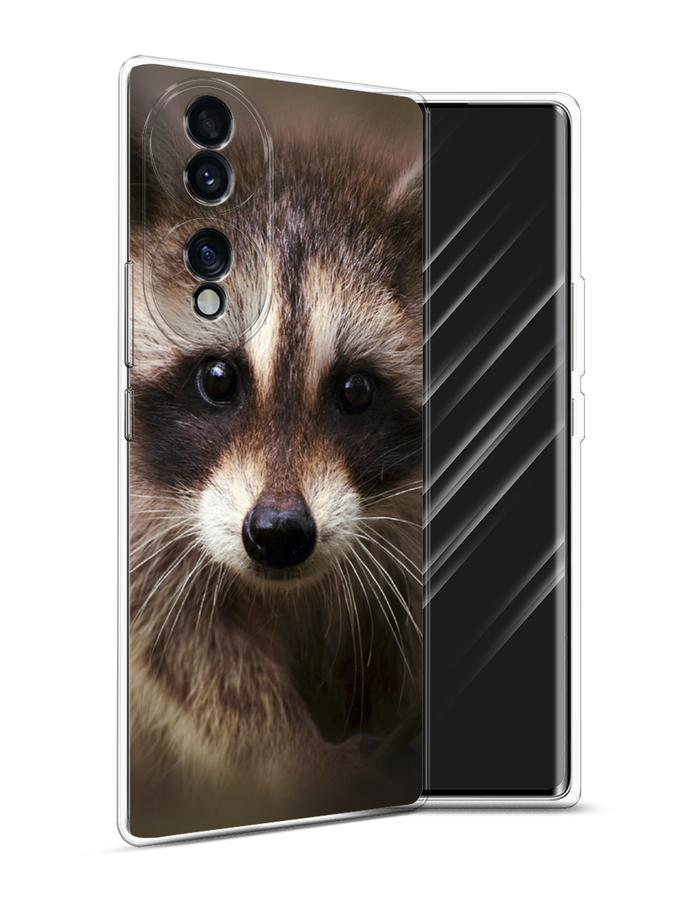 

Чехол Awog на Honor 70 "Енот", Разноцветный, 6108250-1