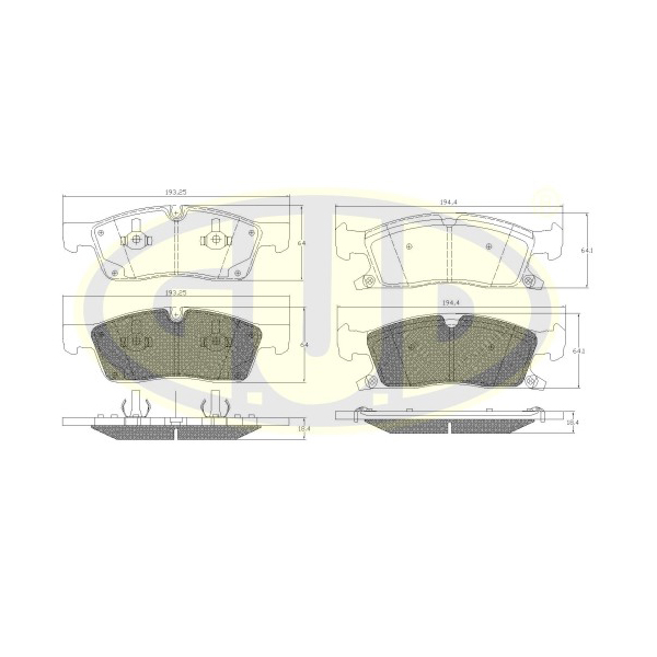 Колодки пер mer w166 3.5/2.5cdi/jeep grand cherokee 3.6-6.4/3.Crd 10- 100034853554