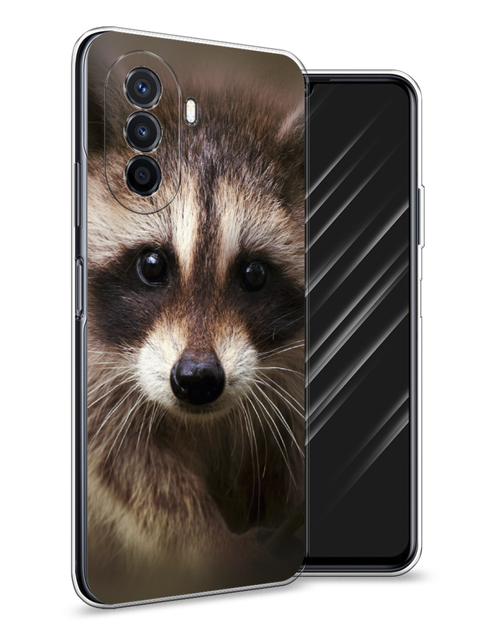 

Чехол Awog на Huawei Nova Y70 "Енот", Разноцветный, 6109150-1