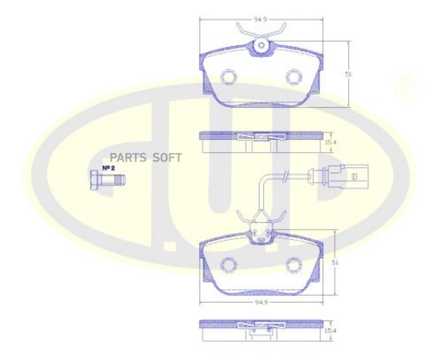 

Тормозные колодки G.U.D. gbp880131