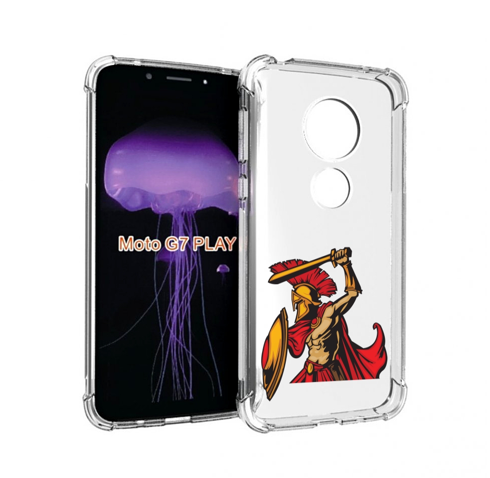 

Чехол MyPads римский-воин для Motorola Moto G7 Play, Прозрачный, Tocco