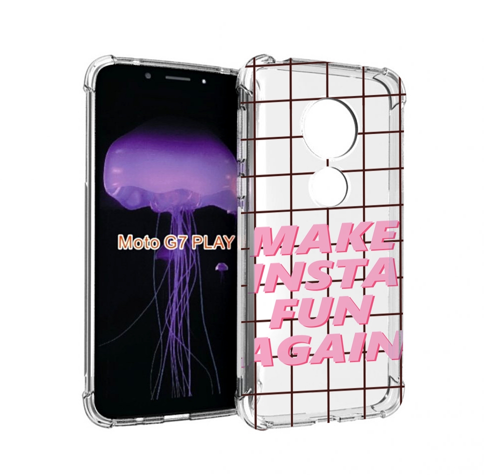 

Чехол MyPads розовая-надпись-про для Motorola Moto G7 Play, Прозрачный, Tocco