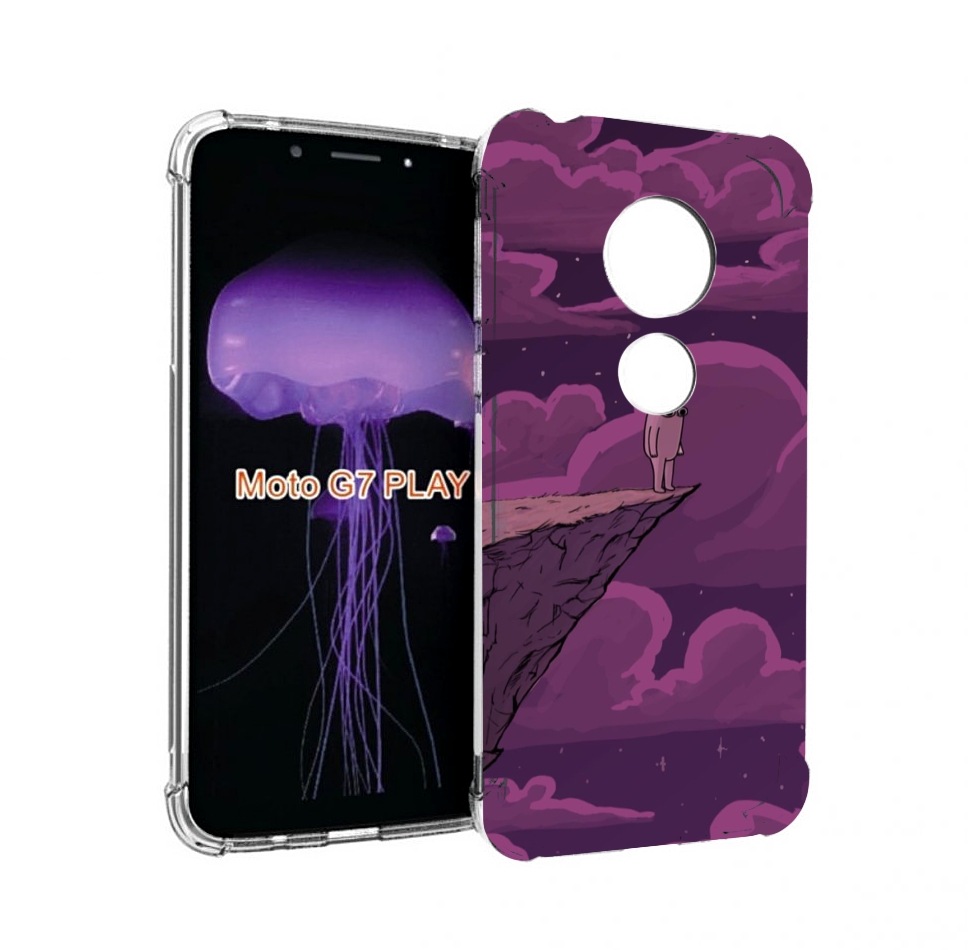 

Чехол MyPads розовая-фасолька для Motorola Moto G7 Play, Прозрачный, Tocco