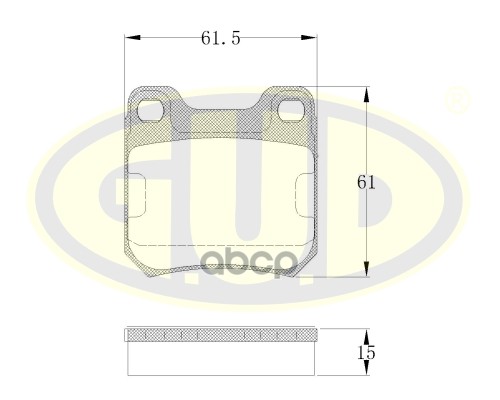 

Тормозные колодки G.U.D. gbp880132