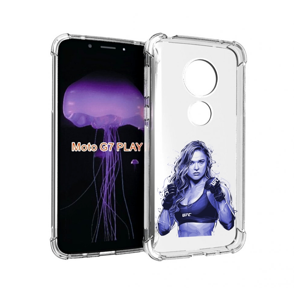 

Чехол MyPads ронда-роузи-юфс для Motorola Moto G7 Play, Прозрачный, Tocco