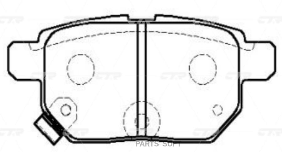

Тормозные колодки Ctr задние GK1066P