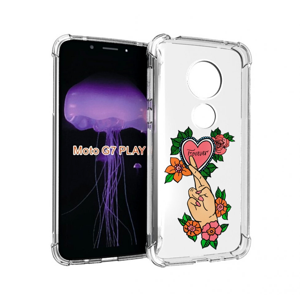 

Чехол MyPads ручки-навсегда женский для Motorola Moto G7 Play, Прозрачный, Tocco