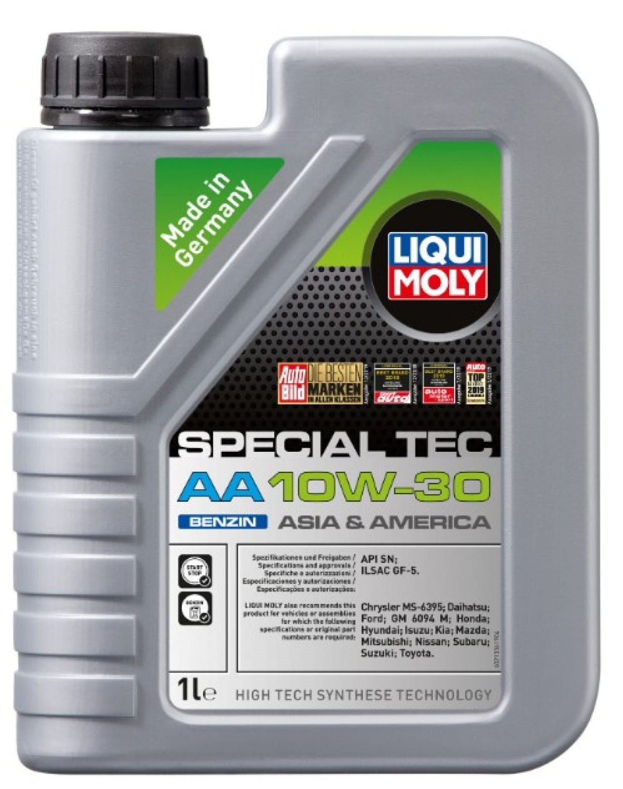 фото Liqui moly 10w-30 special tec aa benzin sn plus + rc 1л (синт.мотор.масло) 21336 nsii00200