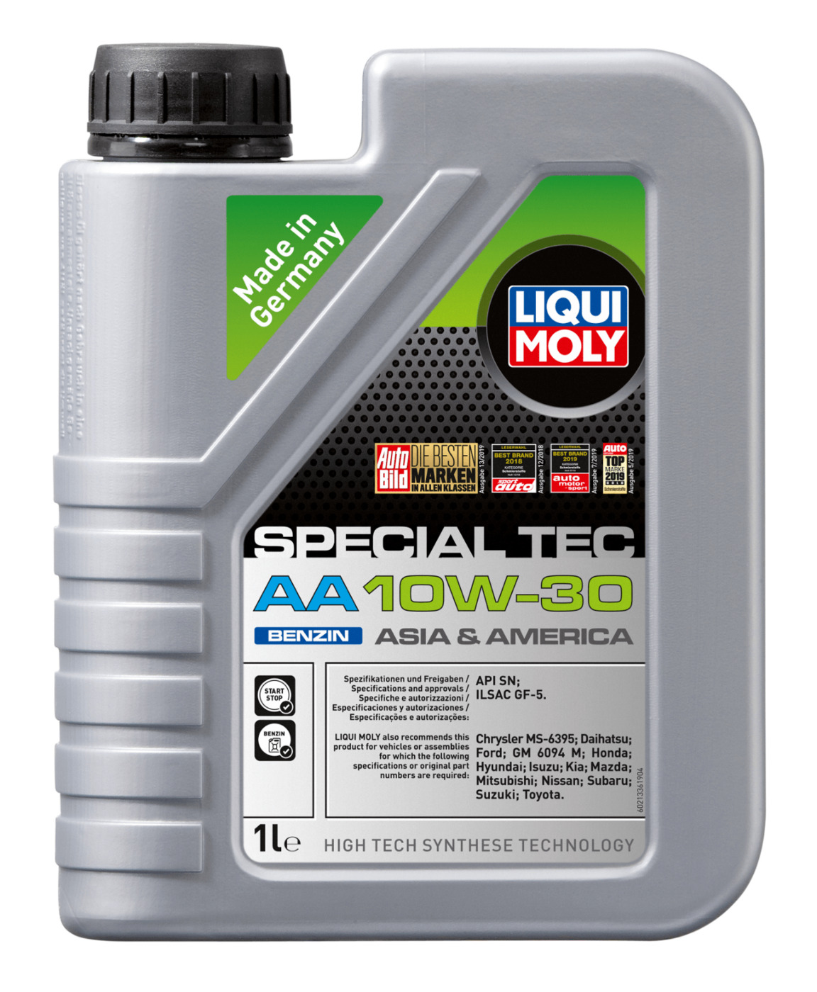 

Моторное масло LIQUI MOLY cинтетическое Special Tec Aa Benzin Sn Plus Rc 10w30 1л