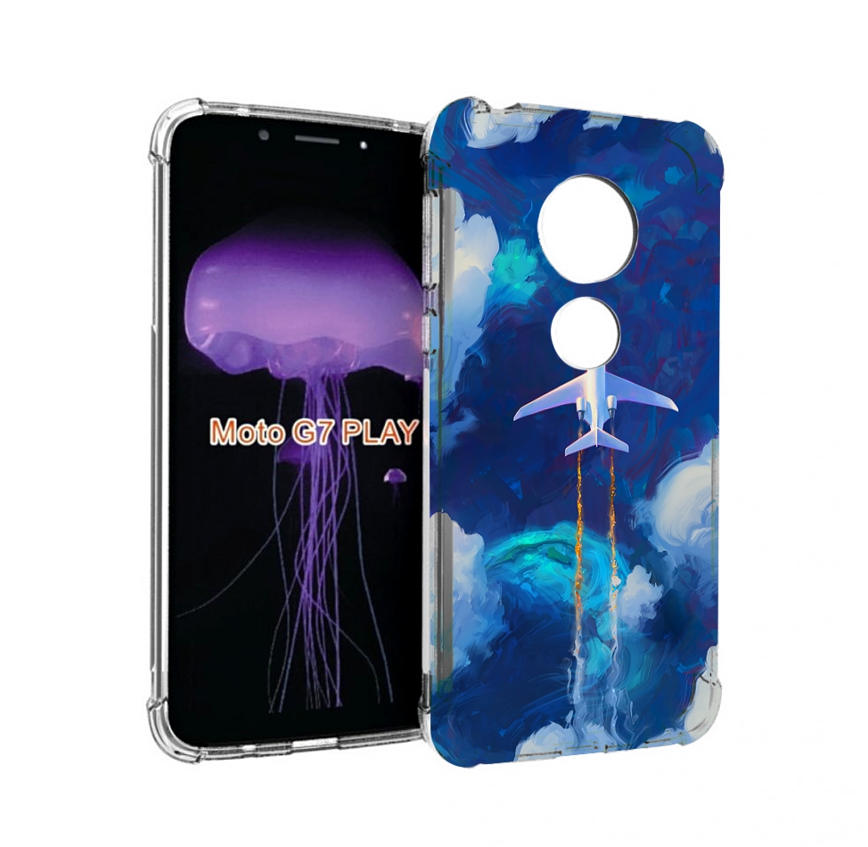

Чехол MyPads самолет-в-небе-рисунок для Motorola Moto G7 Play, Прозрачный, Tocco