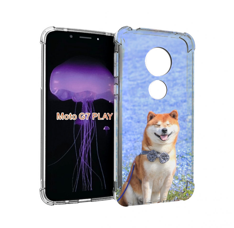 

Чехол MyPads сиба шиба ину 2 для Motorola Moto G7 Play, Прозрачный, Tocco