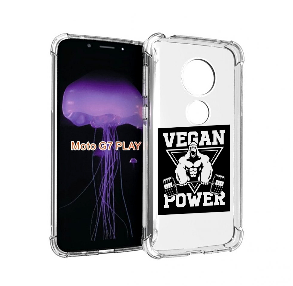 

Чехол MyPads сила-вегана для Motorola Moto G7 Play, Прозрачный, Tocco