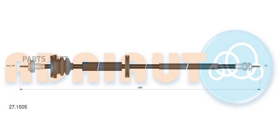 Трос Спидометраmb W124 2.6/2.0d-3.0d 85> ADRIAUTO арт. 271505