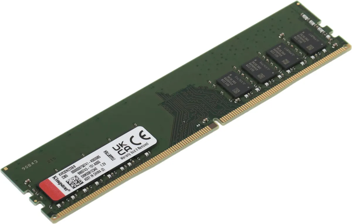 

Оперативная память Kingston (KVR32N22S8/8), DDR4 1x8Gb, 3200MHz