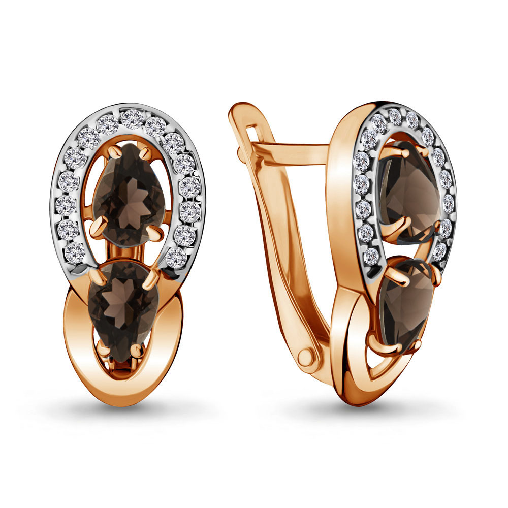 

Серьги из серебра с кварцем Aquamarine 4720901А_925_з, 4720901А_925_з