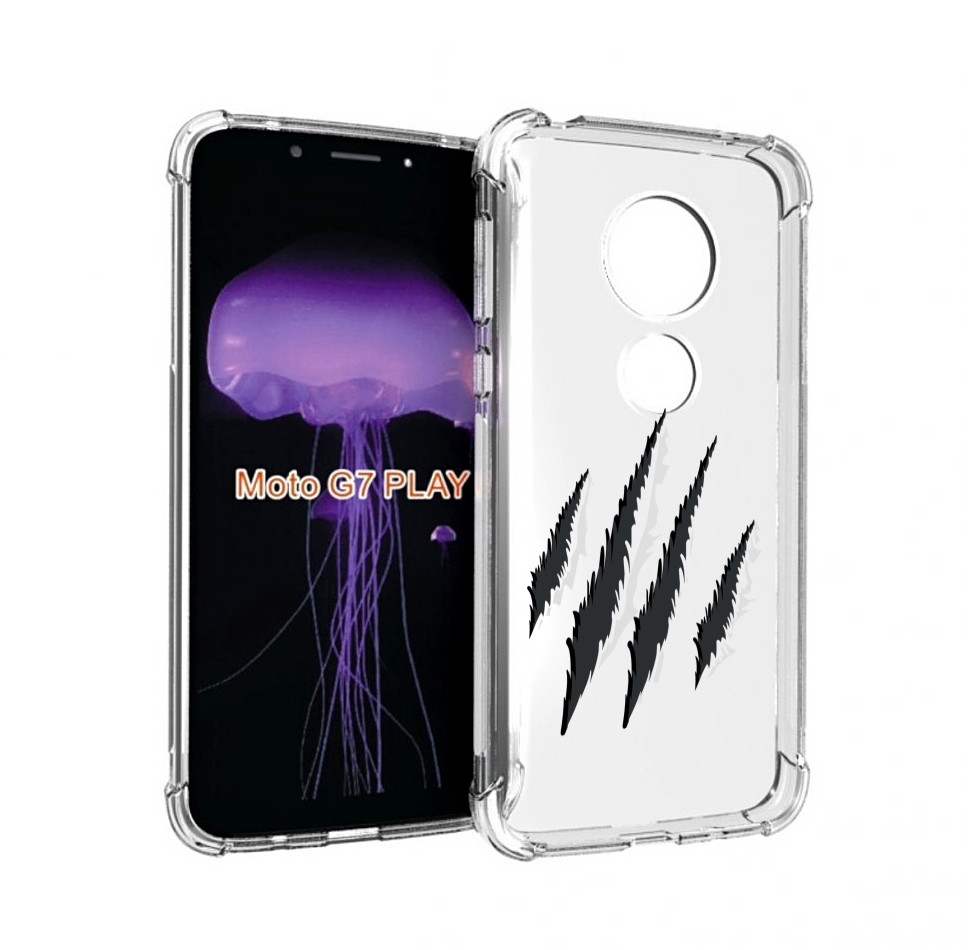 

Чехол MyPads след-когтей для Motorola Moto G7 Play, Прозрачный, Tocco