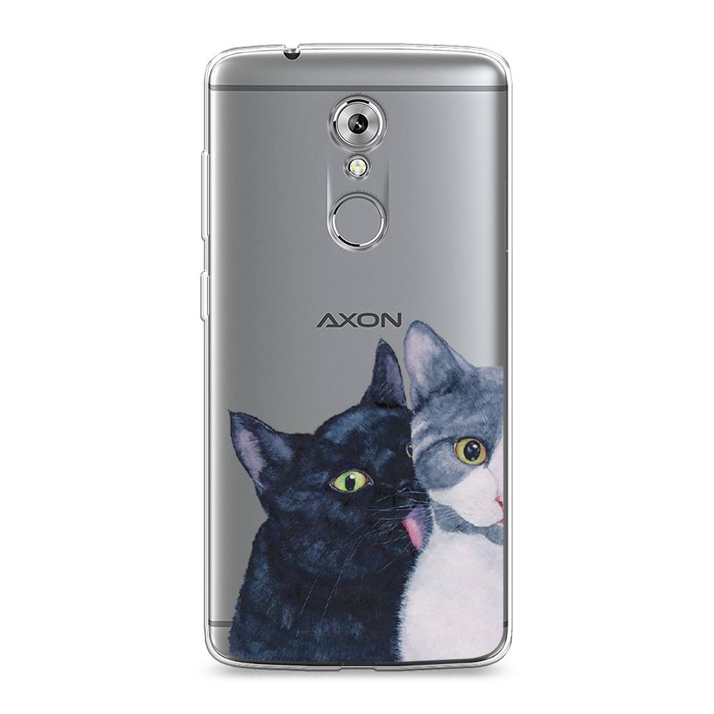

Чехол Awog на ZTE Axon 7 / ЗТЕ Аксон 7 "Кошачья любовь", Разноцветный, 131450-1