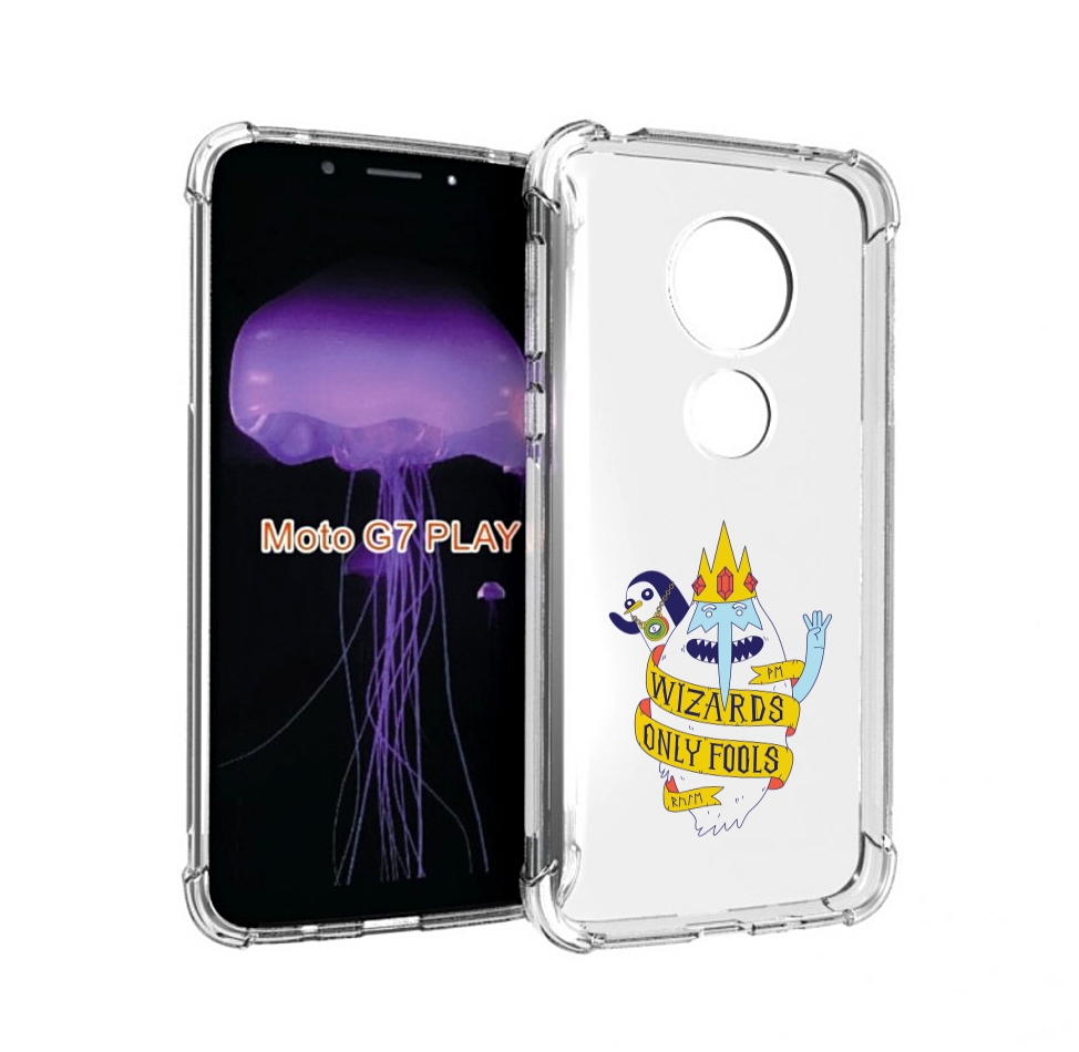 

Чехол MyPads время приключений снежный король для Motorola Moto G7 Play, Прозрачный, Tocco