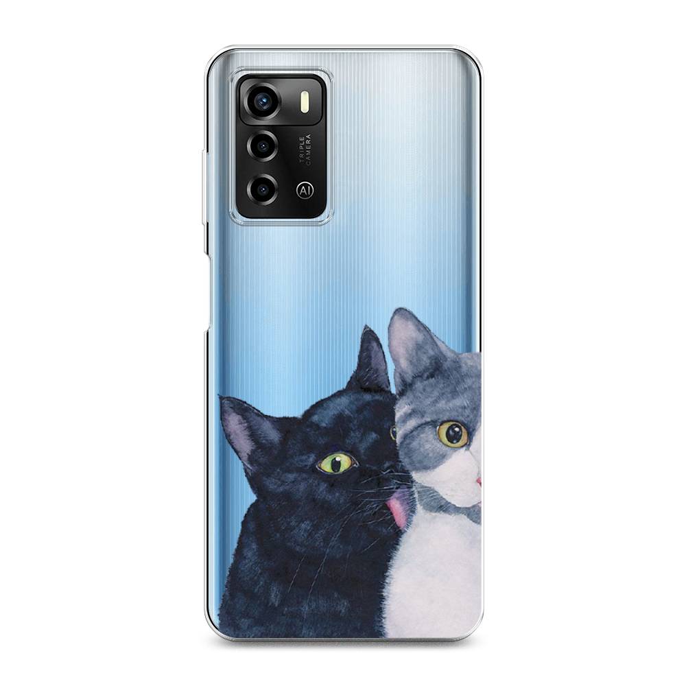 

Чехол Awog на ZTE Blade A72 / ЗТЕ Блэйд A72 "Кошачья любовь", 135450-1