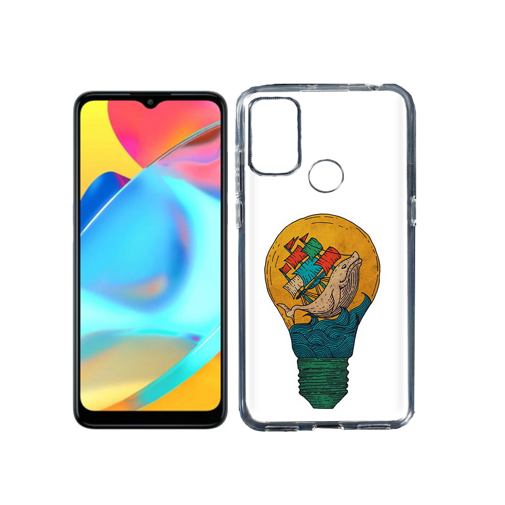 Чехол MyPads Tocco для Alcatel 3L 6056H (2021) кит в лампочке с парусами