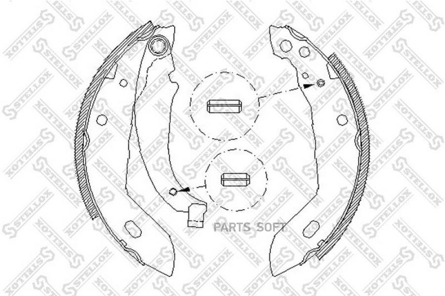 

Тормозные колодки Stellox 094100SX