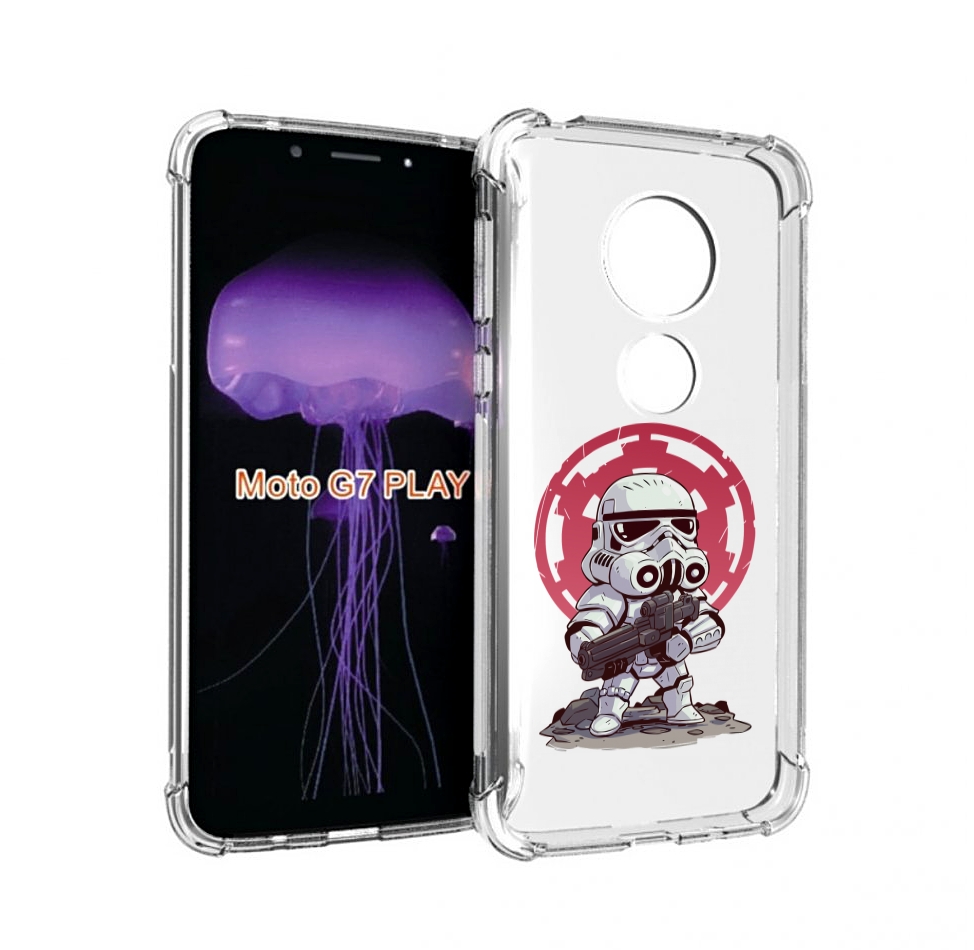 

Чехол MyPads солдат-из-старварс для Motorola Moto G7 Play, Прозрачный, Tocco