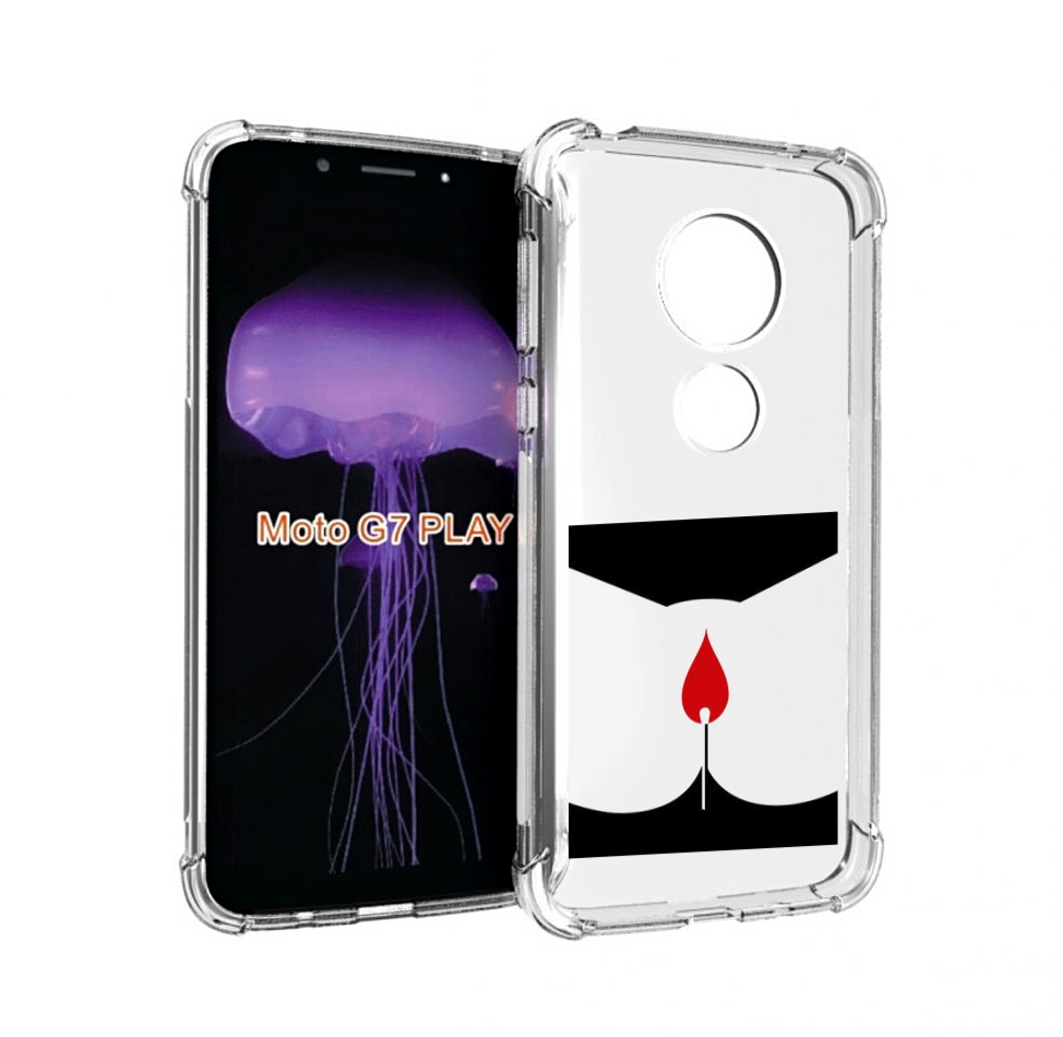 

Чехол MyPads спичка горит для Motorola Moto G7 Play, Прозрачный, Tocco