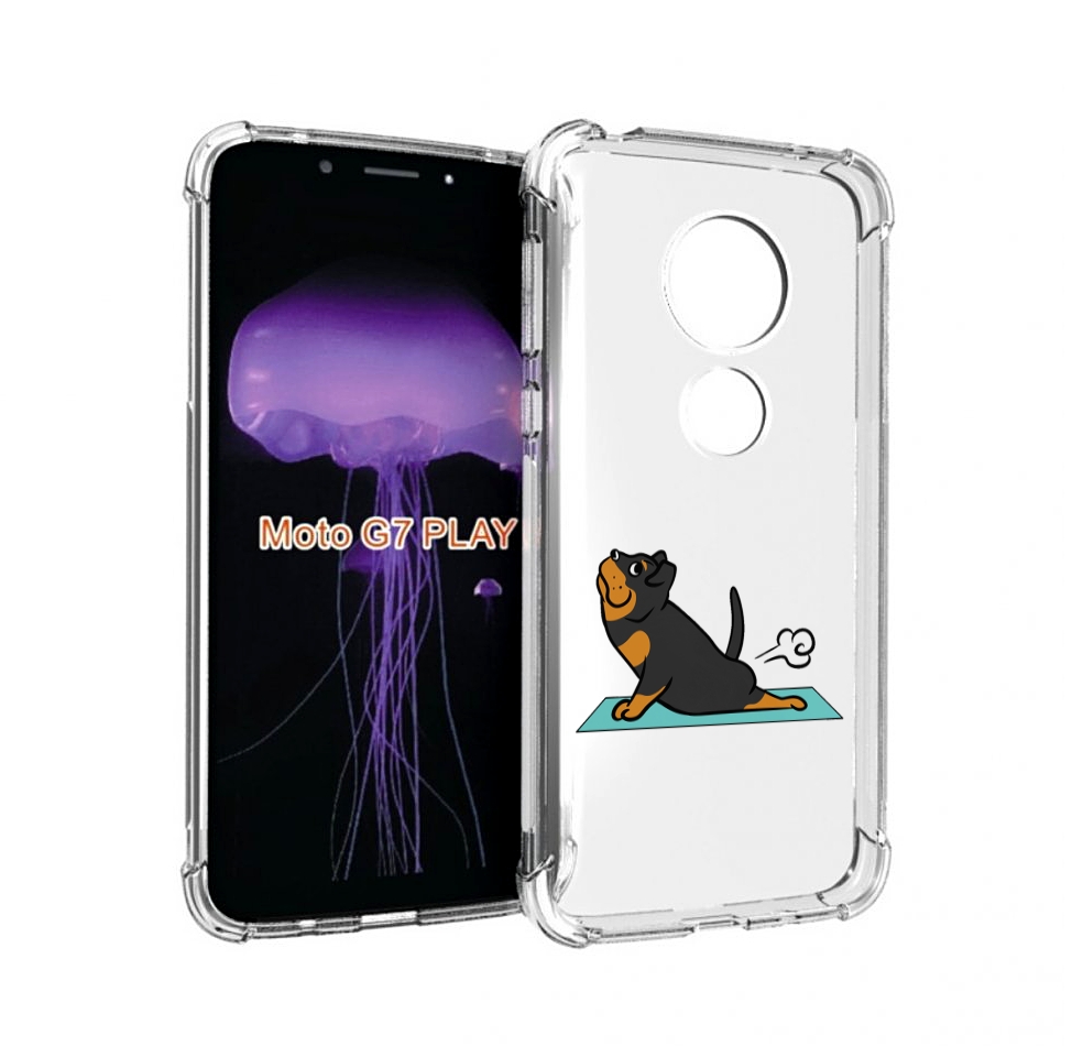 

Чехол MyPads спортивная-собачка для Motorola Moto G7 Play, Прозрачный, Tocco