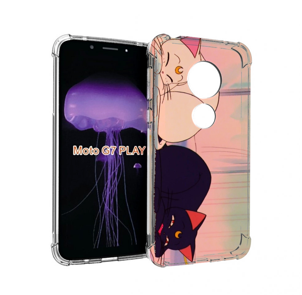 

Чехол MyPads спящие коты для Motorola Moto G7 Play, Прозрачный, Tocco