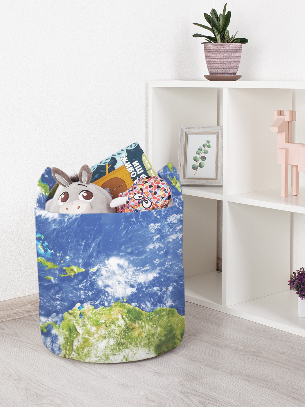 

Корзина для игрушек JoyArty 35x35 см toba_9048_S, Голубой