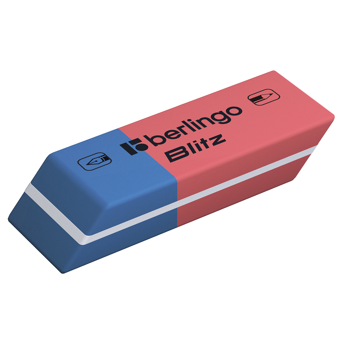 

Ластик Berlingo Blitz скошенный комбинированный натуральный каучук 42*14*8мм (80шт), Разноцветный