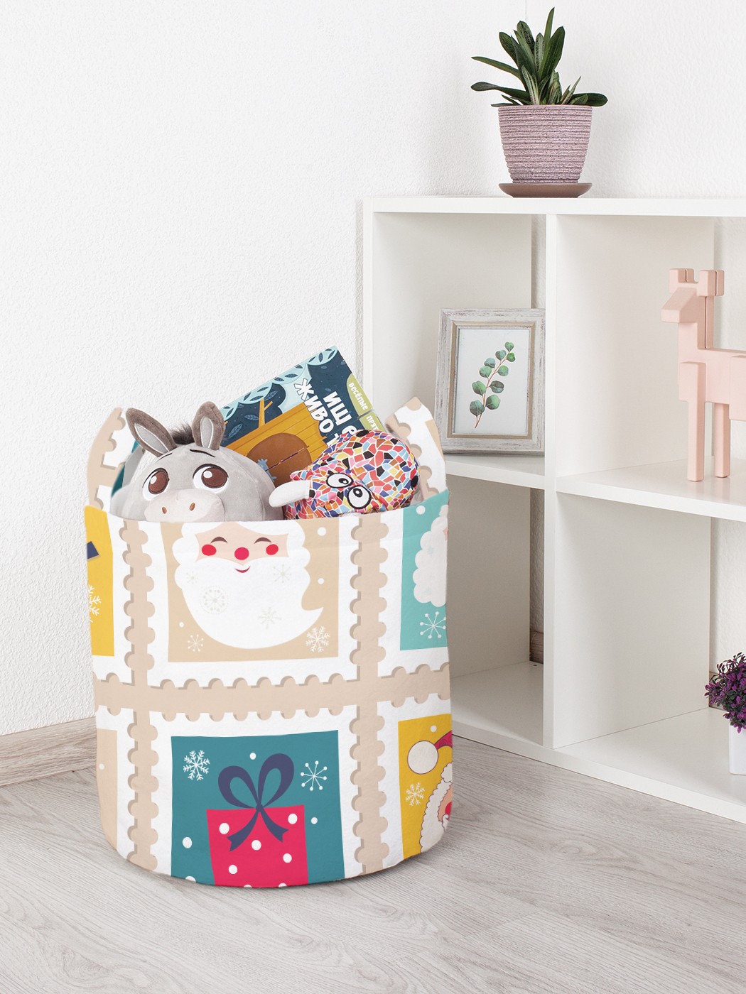 

Корзина для игрушек JoyArty 35x35 см toba_78639_S, Бежевый