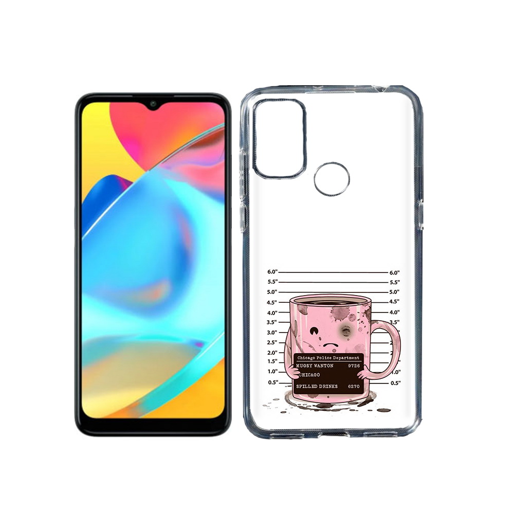 

Чехол MyPads Tocco для Alcatel 3L 6056H (2021) кружка (PT160724.669.420), Прозрачный, Tocco