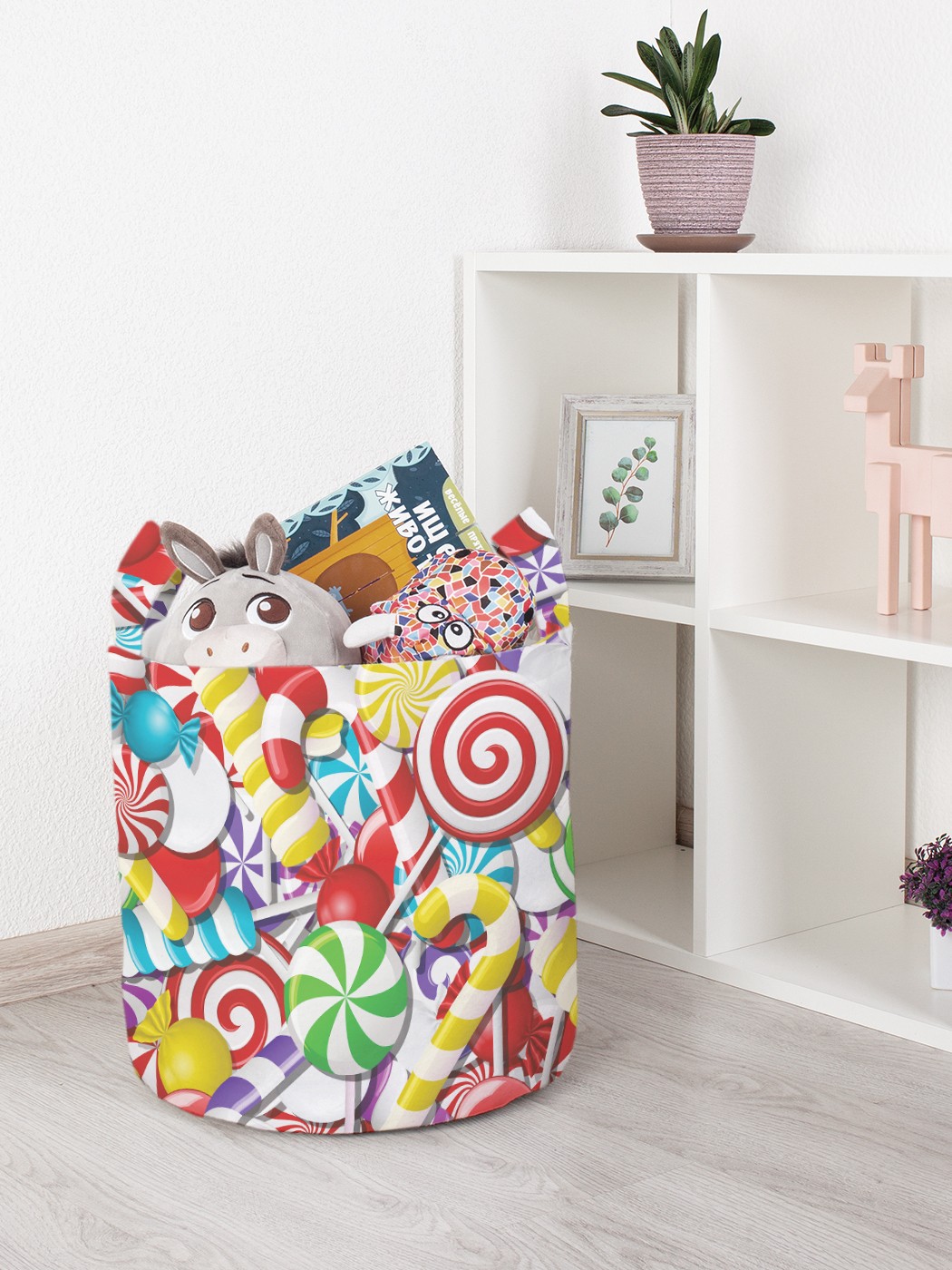 

Корзина для игрушек JoyArty 35x35 см toba_56204_S, Разноцветный
