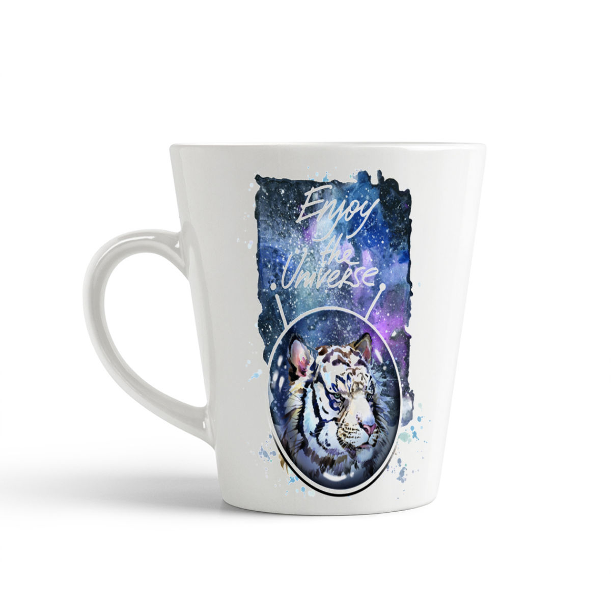 

Конусная кружка CoolPodarok Enjoy the universe. Тигр2