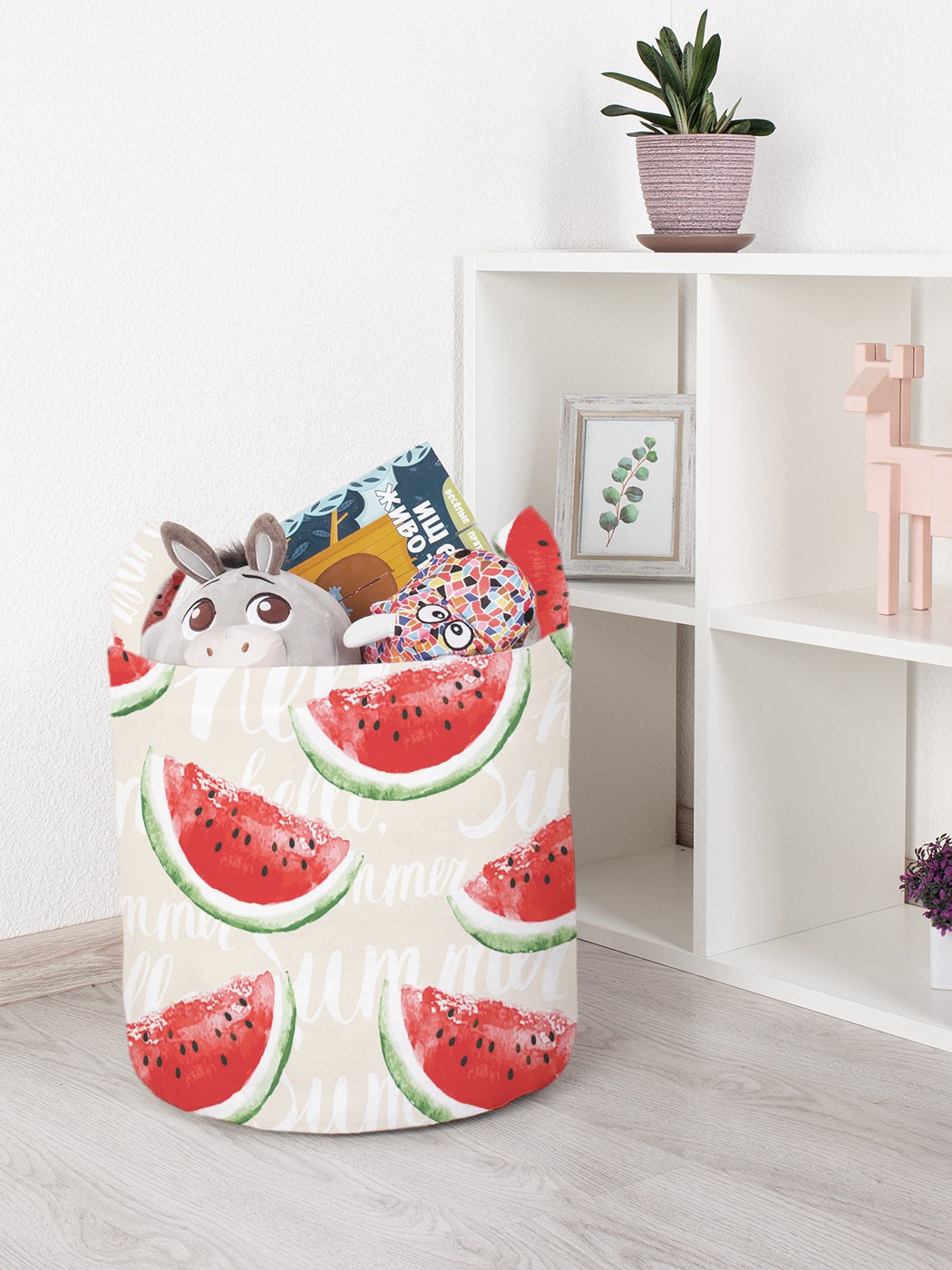 

Корзина для игрушек JoyArty 35x35 см toba_47762_S, Бежевый