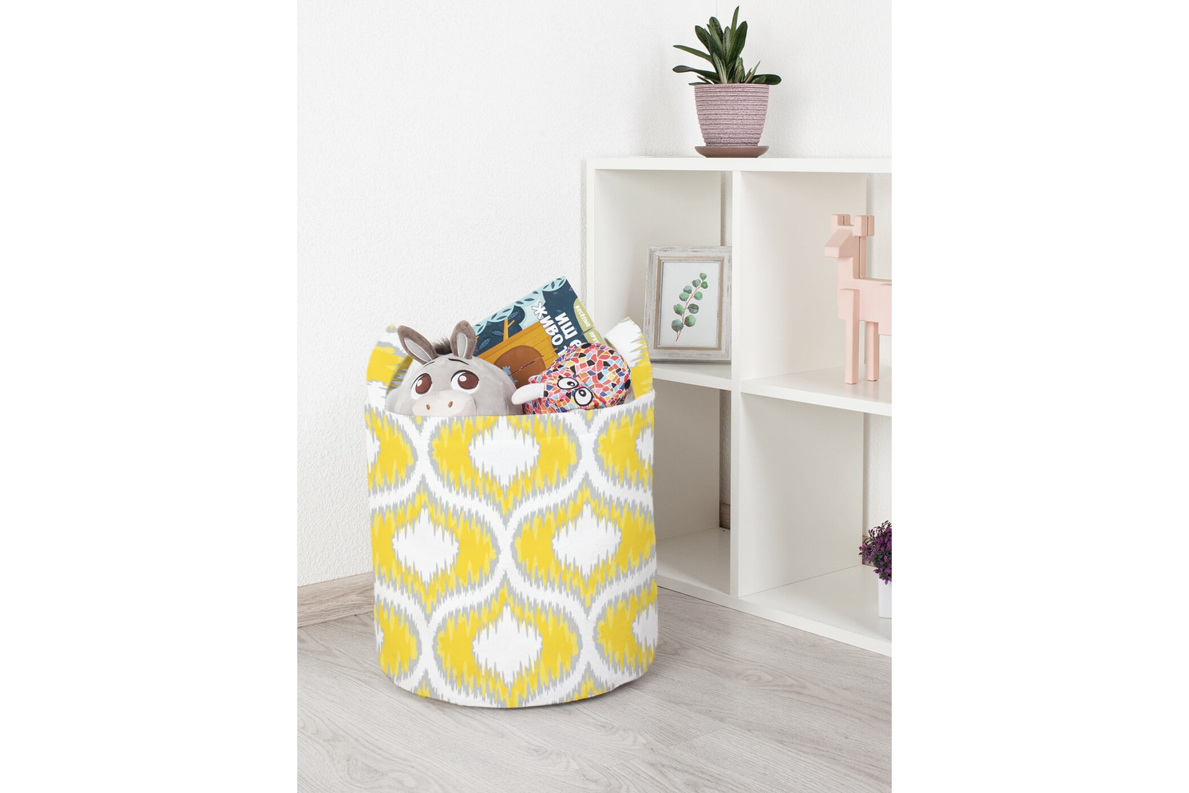 

Корзина для игрушек JoyArty 35x35 см toba_378453_S, Желтый