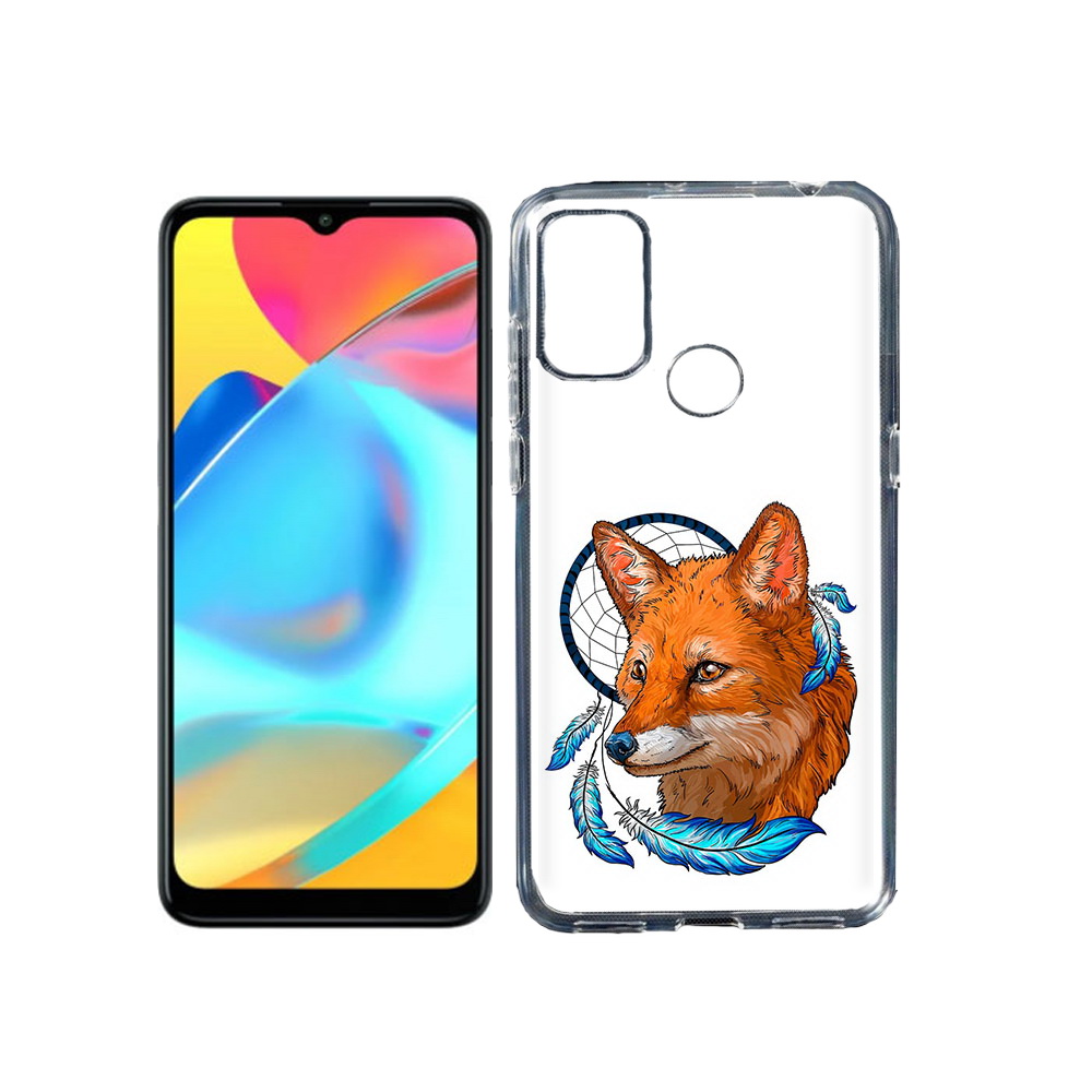

Чехол MyPads Tocco для Alcatel 3L 6056H (2021) лиса и ловец снов (PT160724.669.438), Прозрачный, Tocco