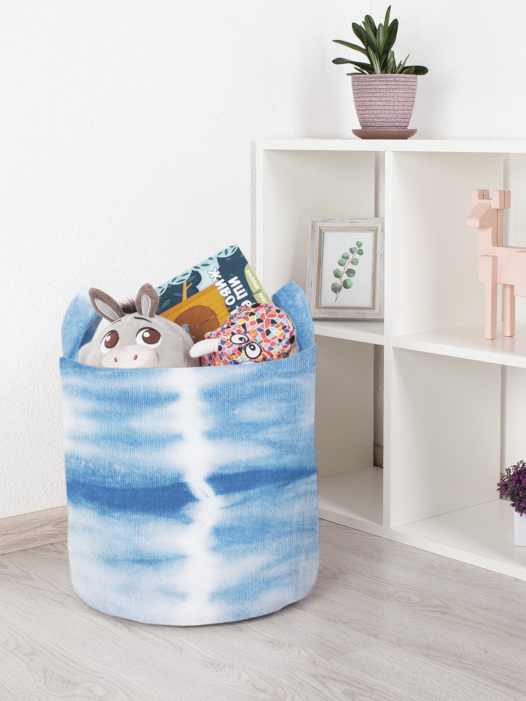

Корзина для игрушек JoyArty 35x35 см toba_274844_S, Голубой