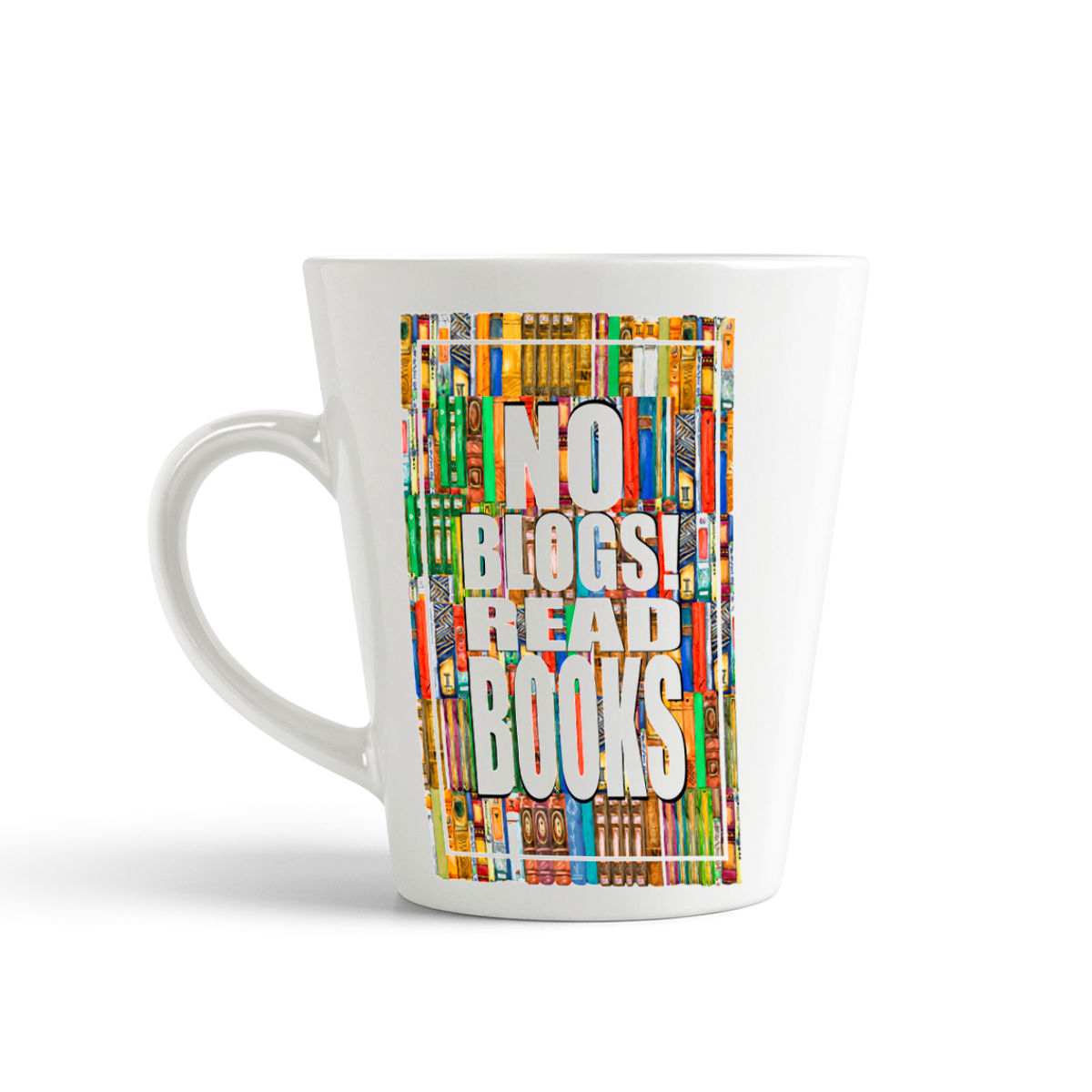 

Конусная кружка CoolPodarok No blogs! Read books
