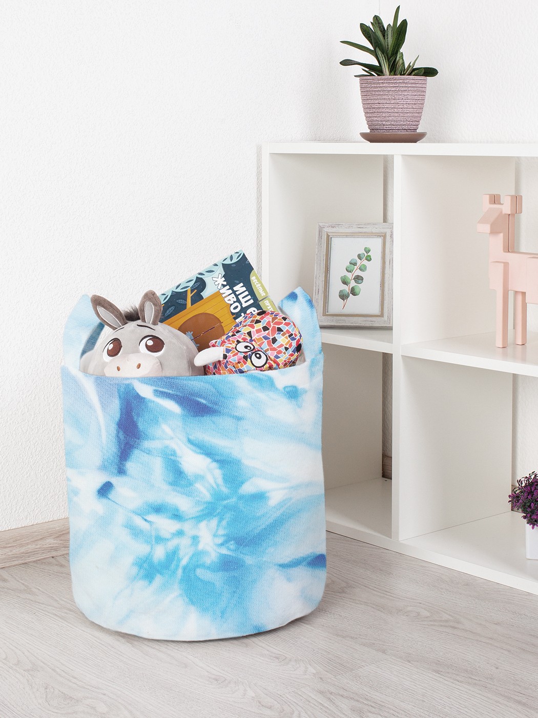 

Корзина для игрушек JoyArty 35x35 см toba_274842_S, Голубой