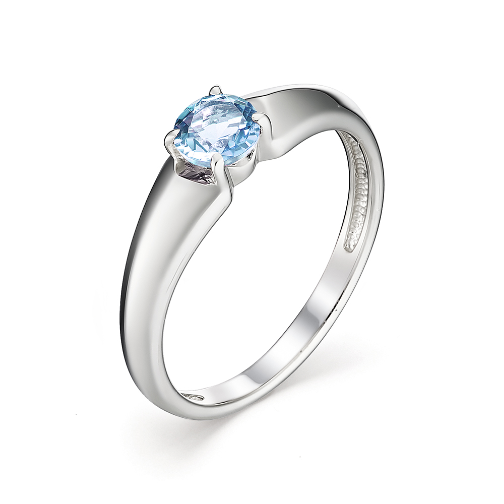 

Кольцо женское АЛЬКОР 01-1280/00ТБ-00 из серебра, топаз, р. 16.5, 01-1280/00ТБ-00