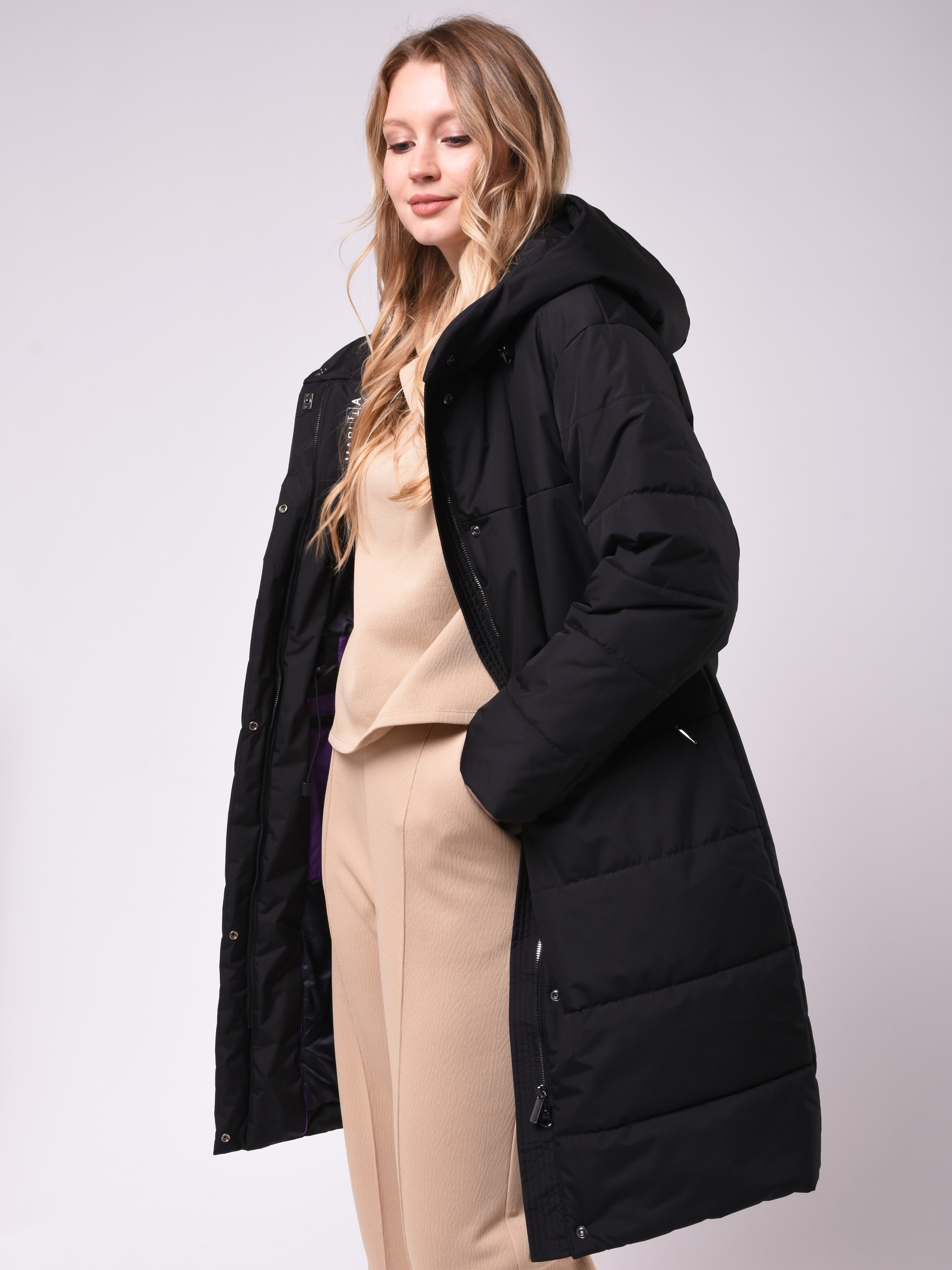 

Куртка женская Maritta 26-3010-10 черная 50 EU, 26-3010-10