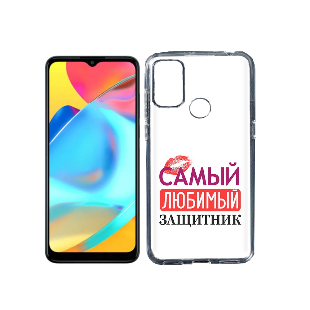 

Чехол MyPads Tocco для Alcatel 3L 6056H (2021) любимый защитник (PT160724.669.451), Прозрачный, Tocco