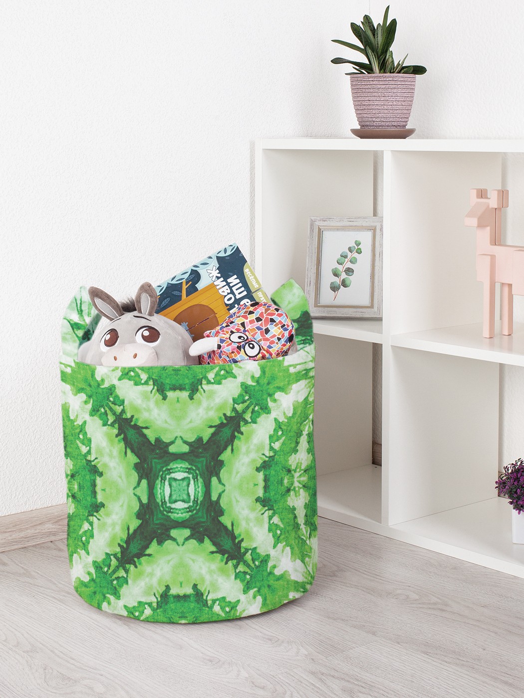 

Корзина для игрушек JoyArty 35x35 см toba_20343_S, Зеленый