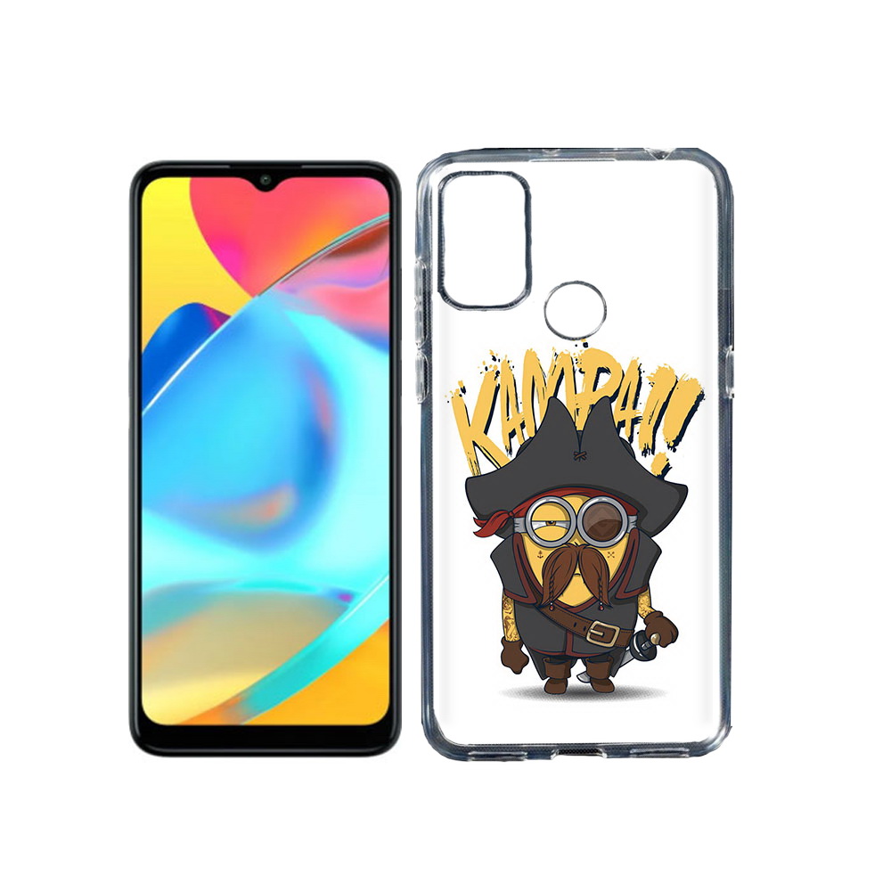 

Чехол MyPads Tocco для Alcatel 3L 6056H (2021) миньон пират (PT160724.669.476), Прозрачный, Tocco