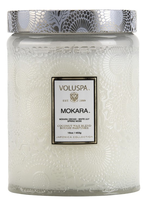 фото Voluspa ароматическая свеча mokara (орхидея и белая лилия)