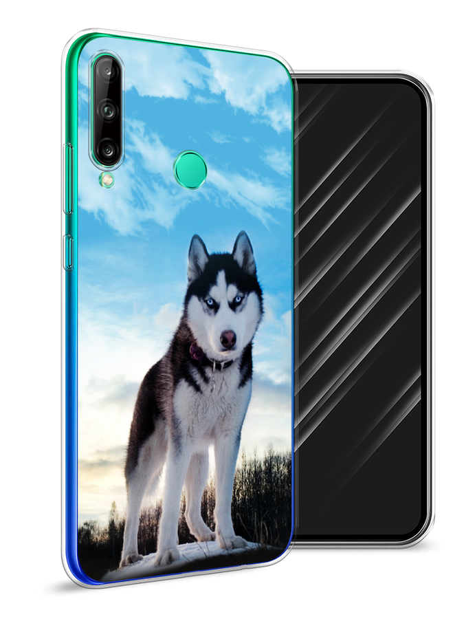 

Чехол Awog на Huawei P40 lite E "Хаски 3", Белый;черный;голубой, 612450-2