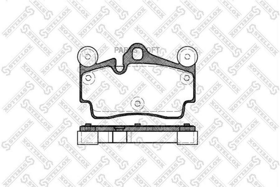

Тормозные колодки Stellox 1007000SX